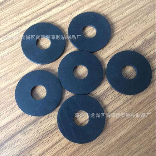 厂家直销橡胶垫片 防震 防滑橡胶垫 密封圈 黑色圆形橡胶垫片